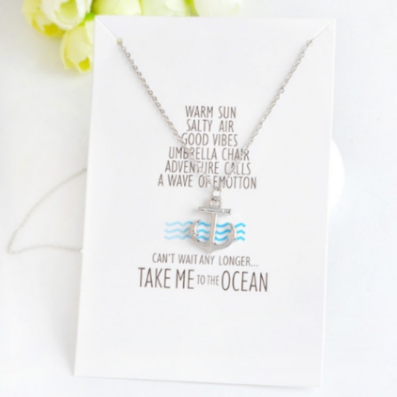 Anchor Charm Necklace - Picture 3 of 5